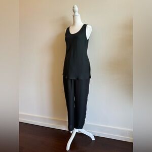 DKNY Vintage 90s Black Iridescent Sleep / Pajama Set